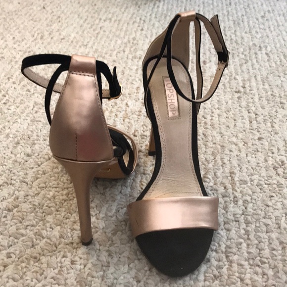 topshop rose gold heels